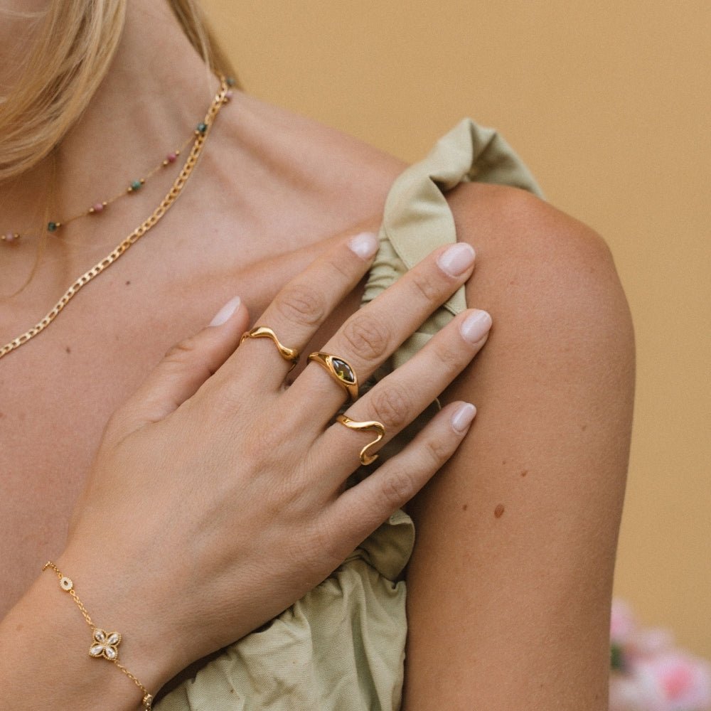 Bague en Cristal Vert Arizona