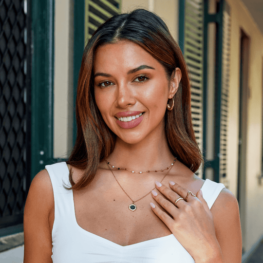 Collier en Pièce d'Aventurine Verte