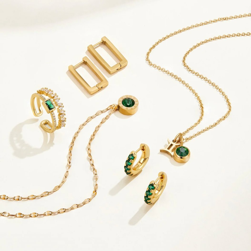 Collier Athena en Cristal Vert