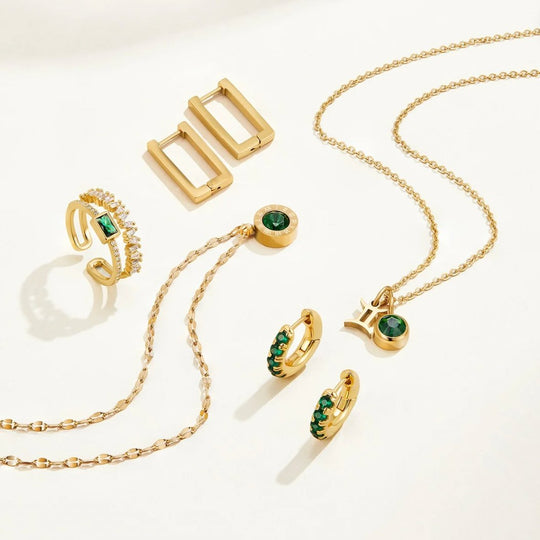 Collier Athena en Cristal Vert