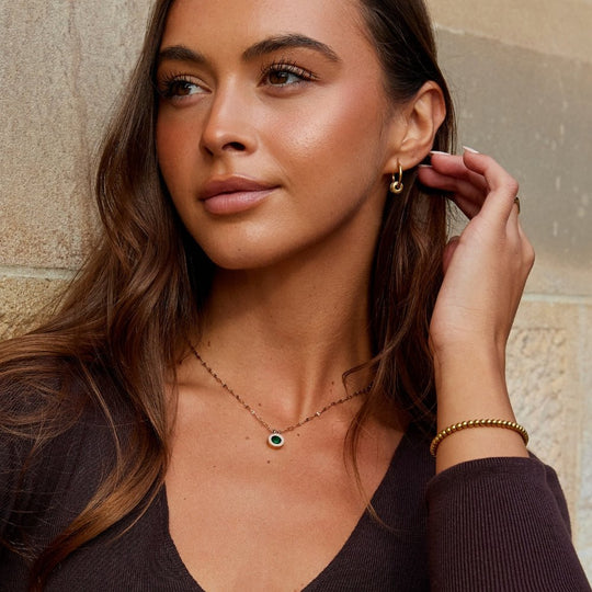 Collier Athena en Cristal Vert
