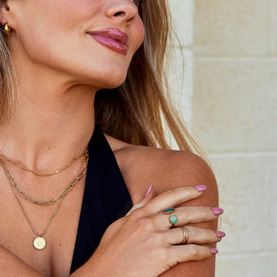 Bague Enveloppante en Saule Vert