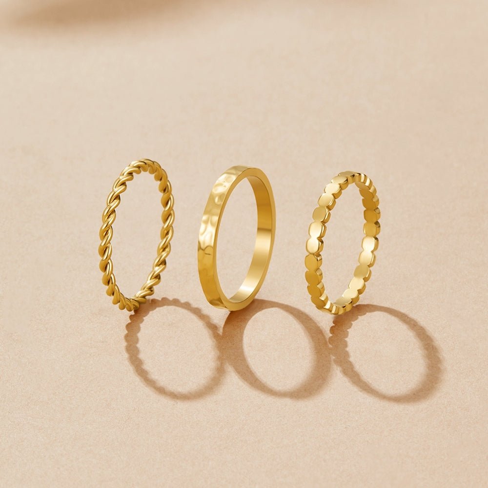 Bague Empilée Hella en Or