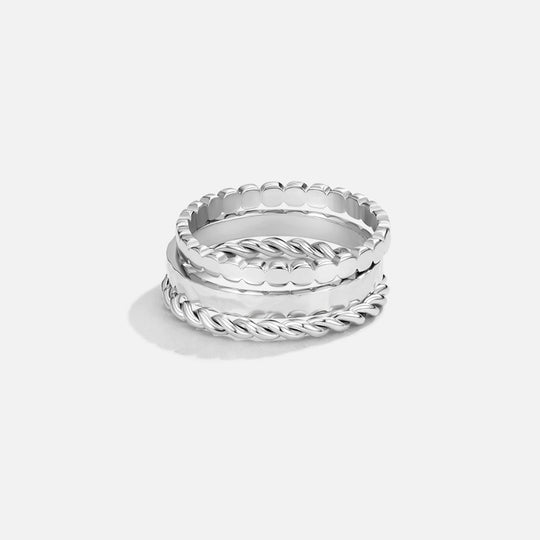 Bague Argent Empilée Hella