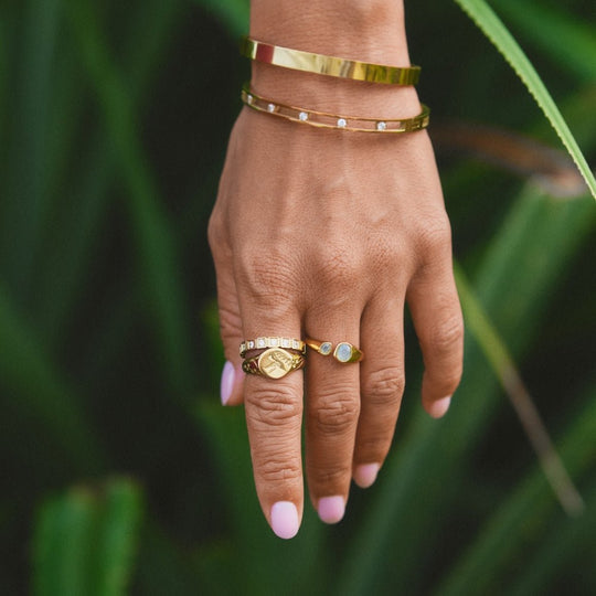 Bague en Cristal d'Or Hera