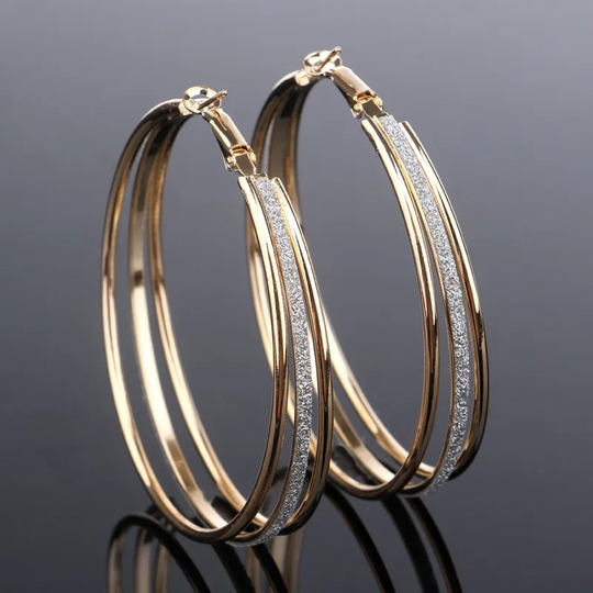 Aurielle™ | Boucles d'oreilles vintage plaquées or étincelantes