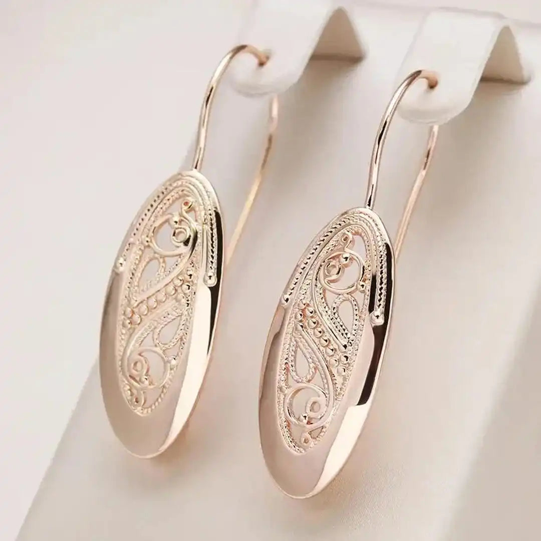 Boucles d'Oreilles Pendantes Radiance Dorée