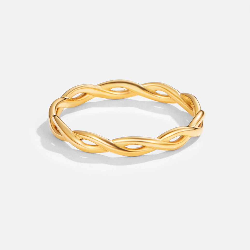 Bague Torsadée en Or 18K Infini