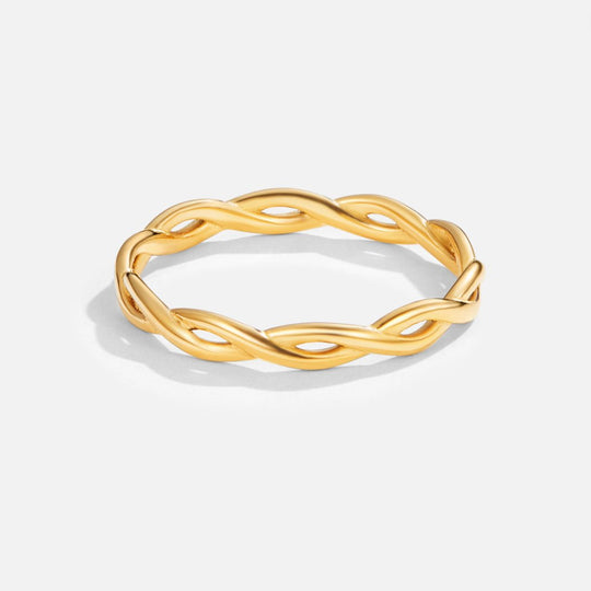 Bague Torsadée en Or 18K Infini