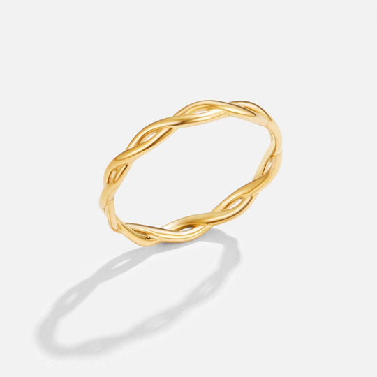 Bague Torsadée en Or 18K Infini