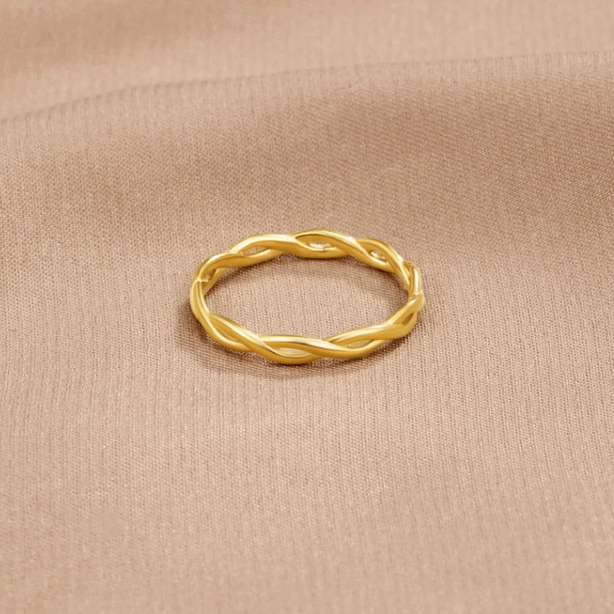 Bague Torsadée en Or 18K Infini
