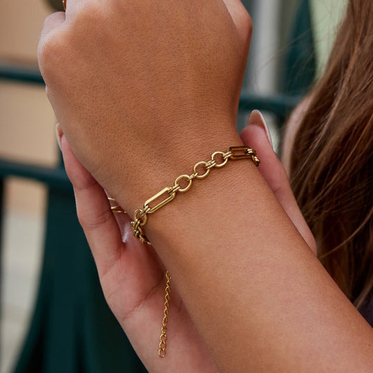 Bracelet Chunky en Or Iris