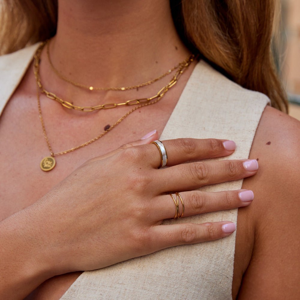 Bague en Or Perle d'Ivoire