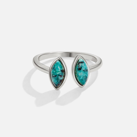 Bague Argent Jade Enveloppe