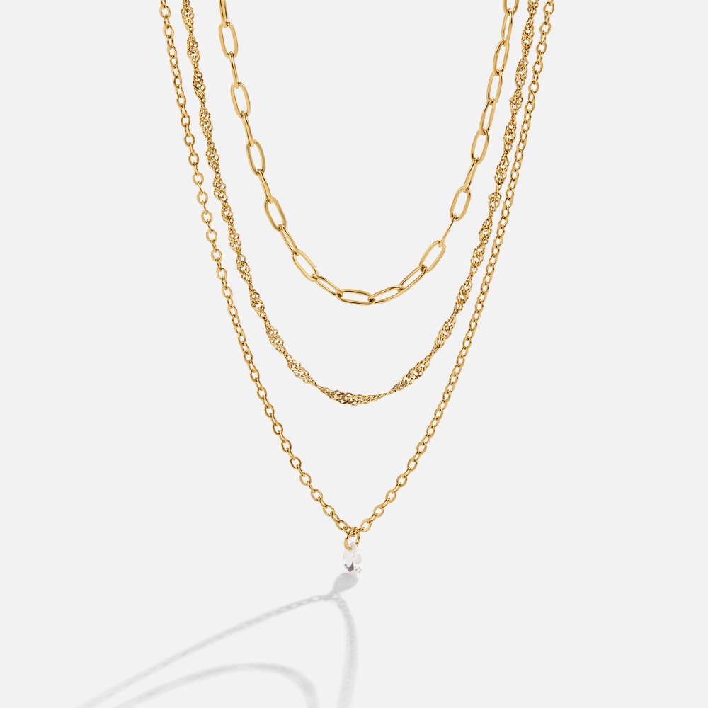 Collier Triple Chaîne Jana