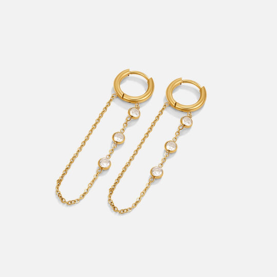 Boucles d'oreilles en forme de goutte de cristal Kira