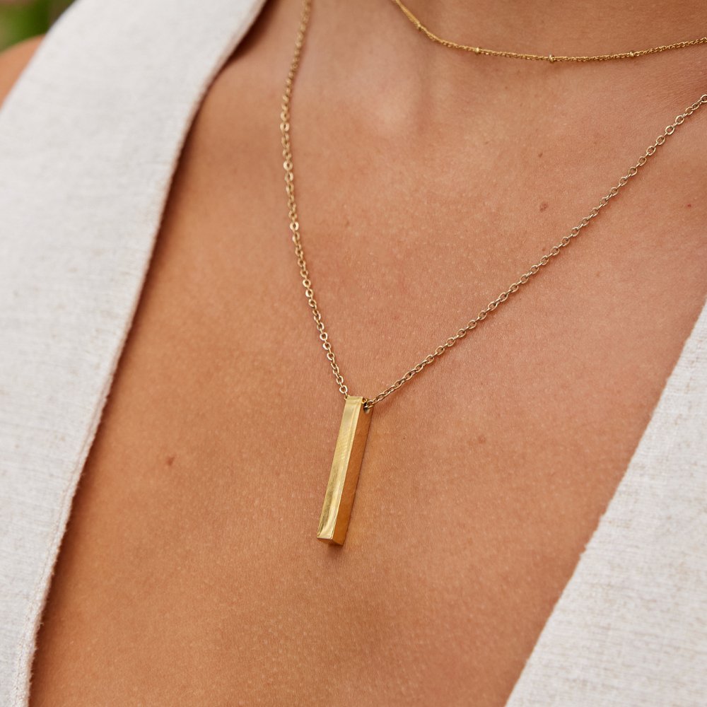 Collier en barre en or Lala