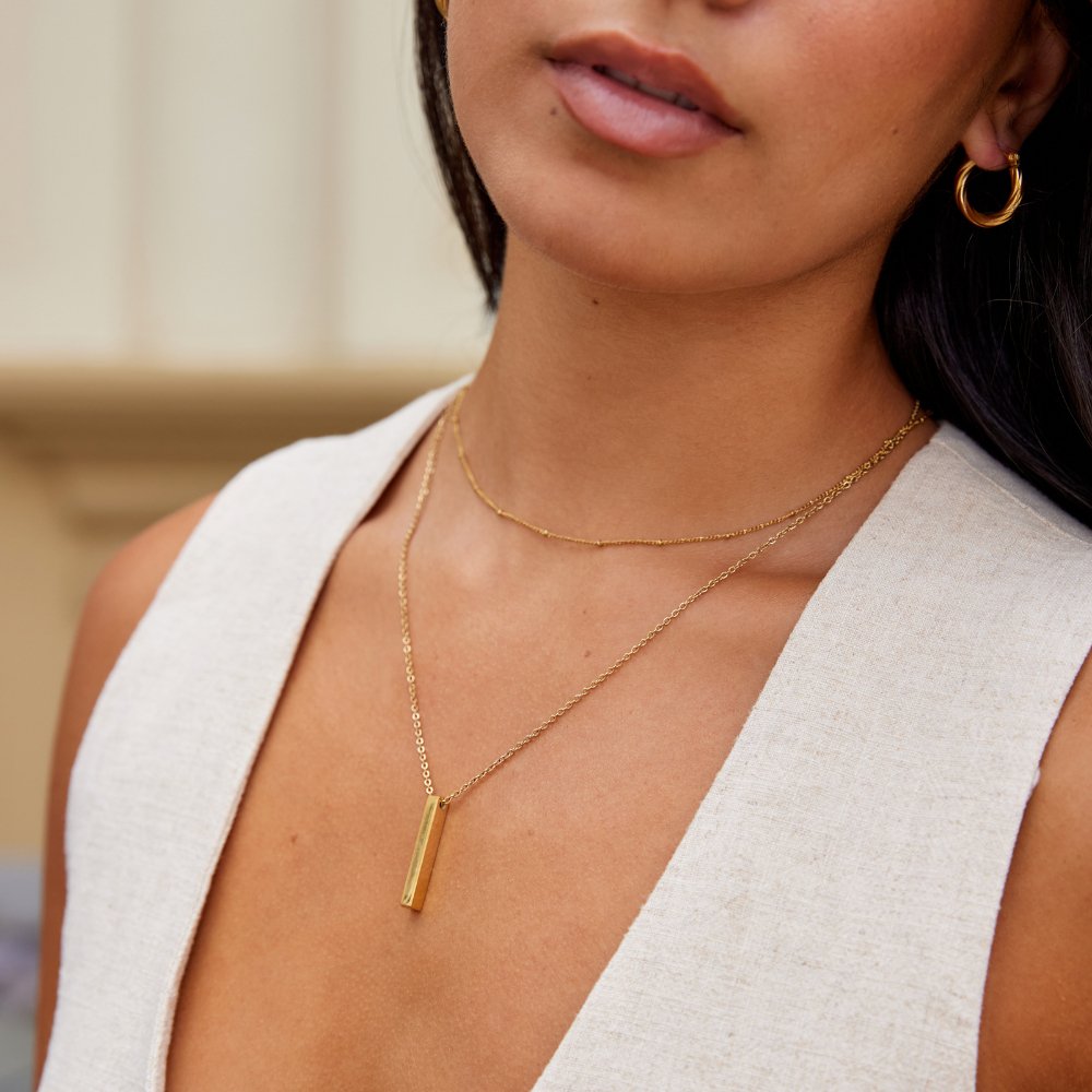 Collier en barre en or Lala