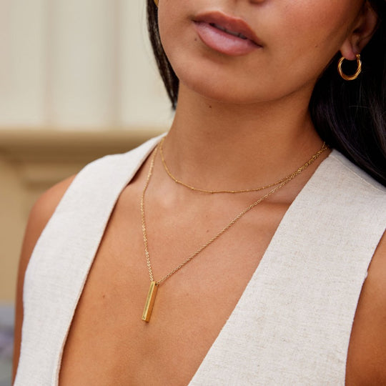 Collier en barre en or Lala