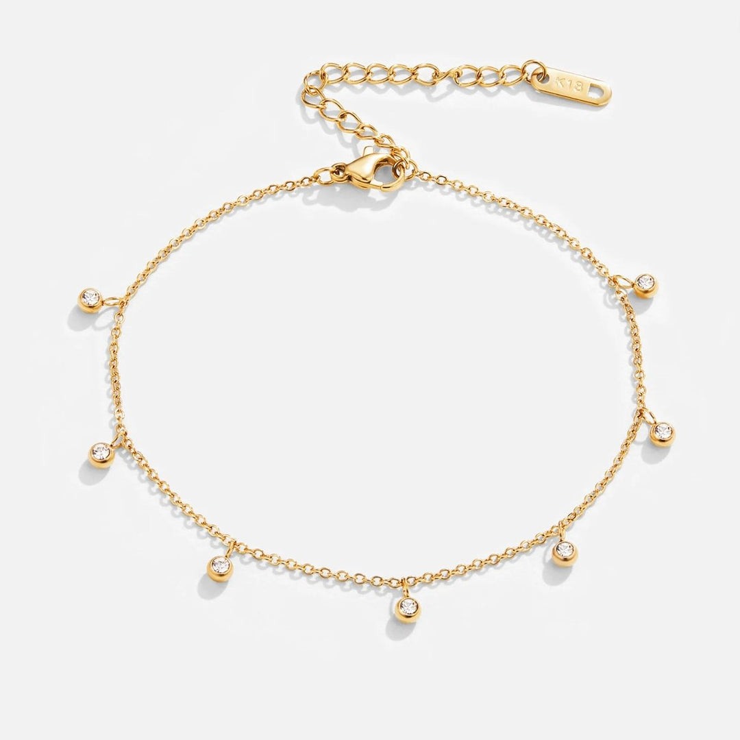 Bracelet de cheville en cristal Lana