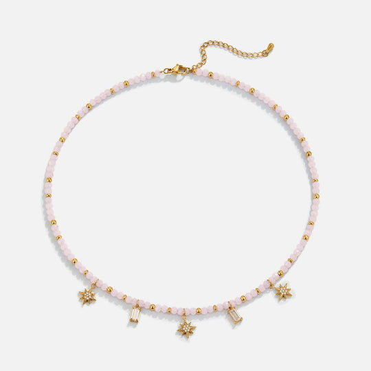 Collier en perles roses Lana