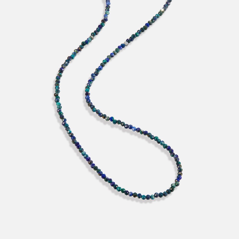 Collier en Pierre de Lapis Lazuli avec Perles