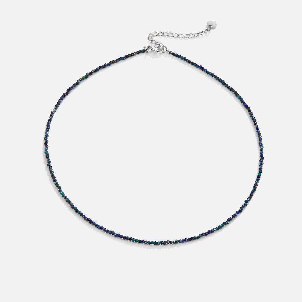 Collier en Pierre de Lapis Lazuli avec Perles