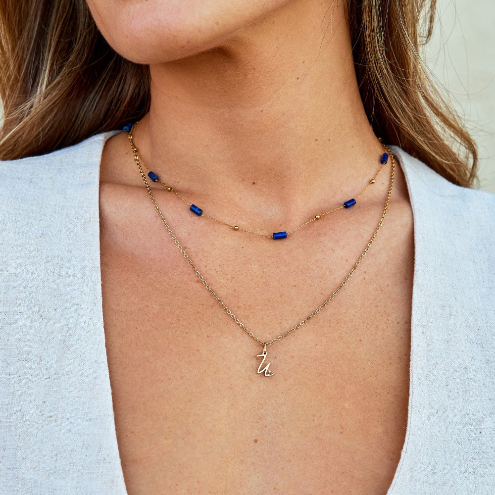 Collier en perles de lapis-lazuli