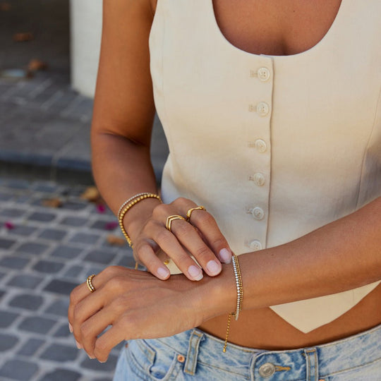 Bracelet en Cristal Adison Superposé