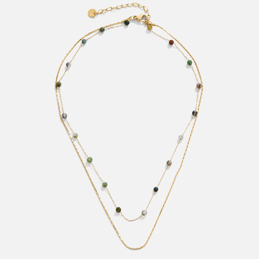 Collier Alana en Or et Pierre Superposé