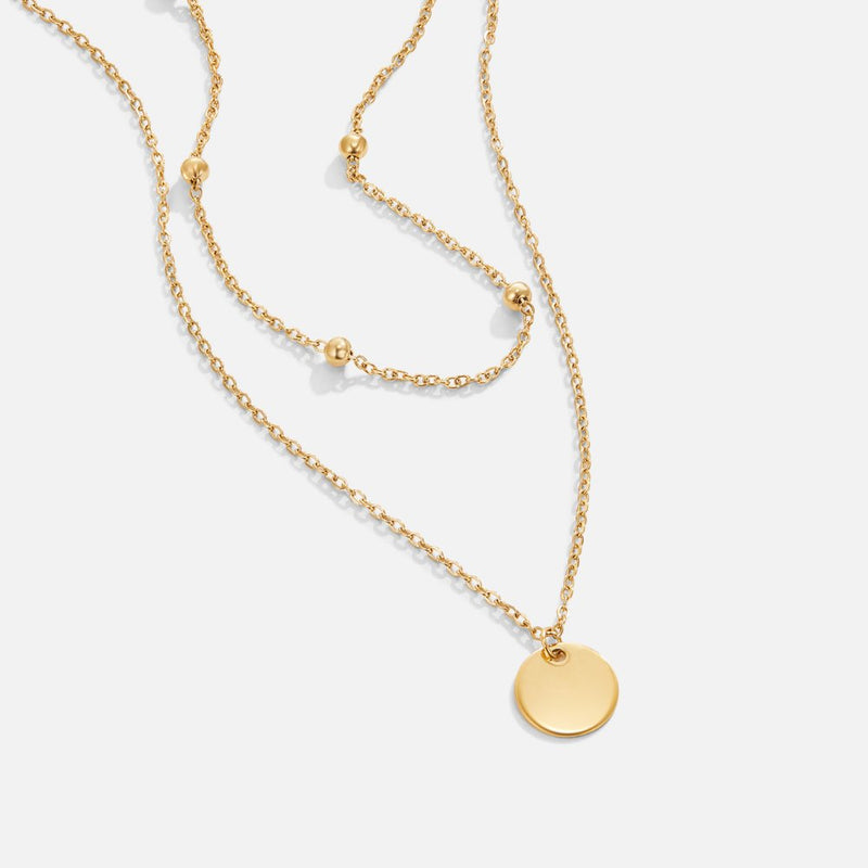 Collier Disque Superposé