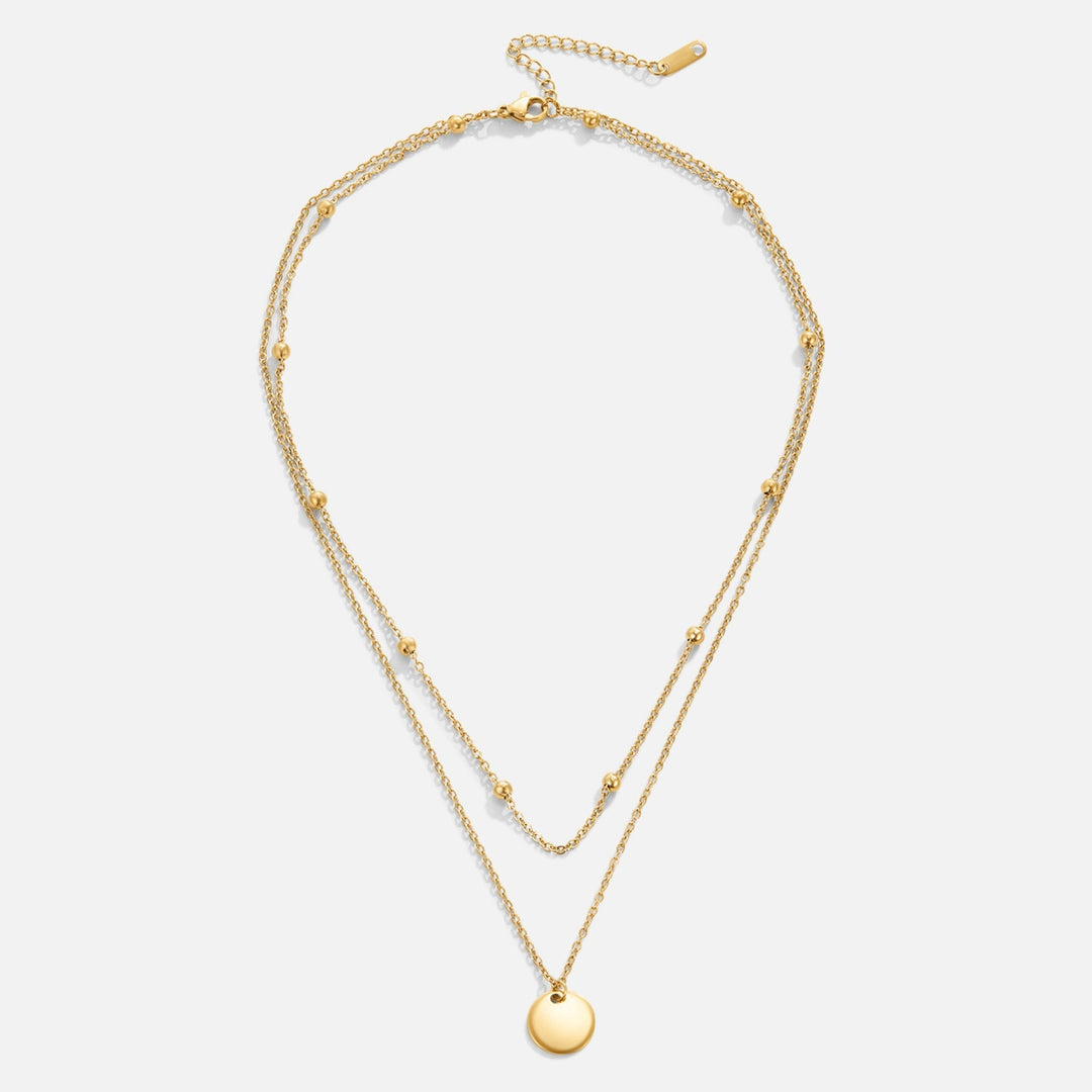 Collier Disque Superposé