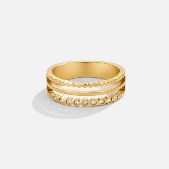 Bague en Cristal Élowyn Superposée