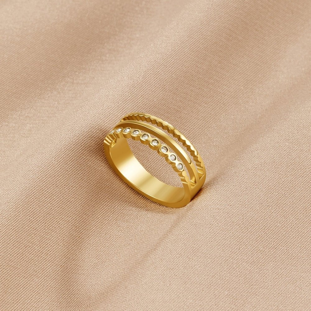 Bague en Cristal Élowyn Superposée