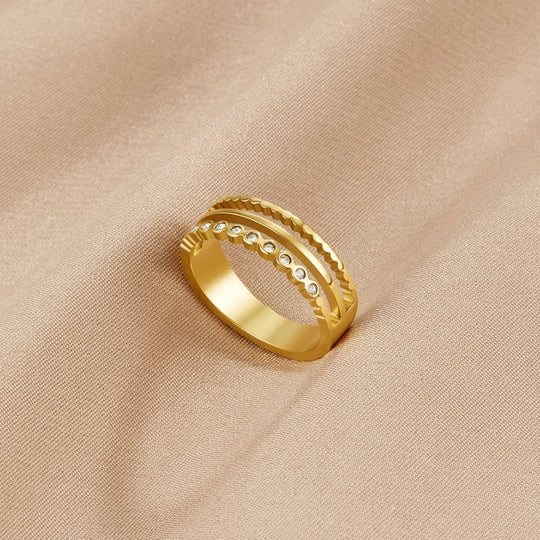 Bague en Cristal Élowyn Superposée