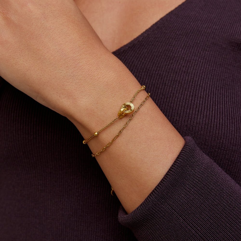 Bracelet Boucle Éternité Superposé