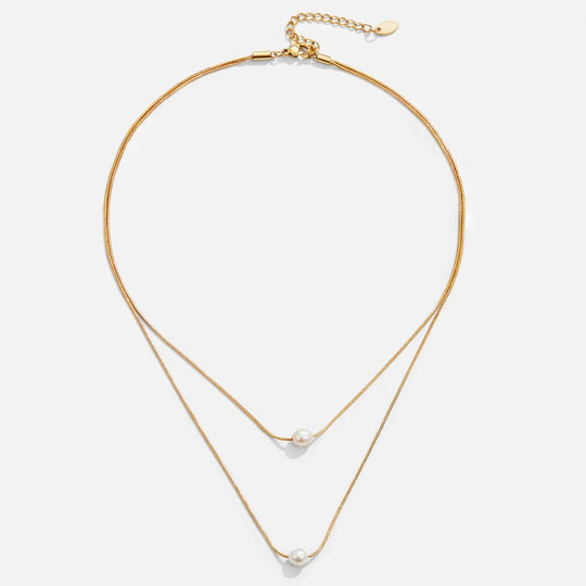 Collier en Perles d'Eau Douce Superposées