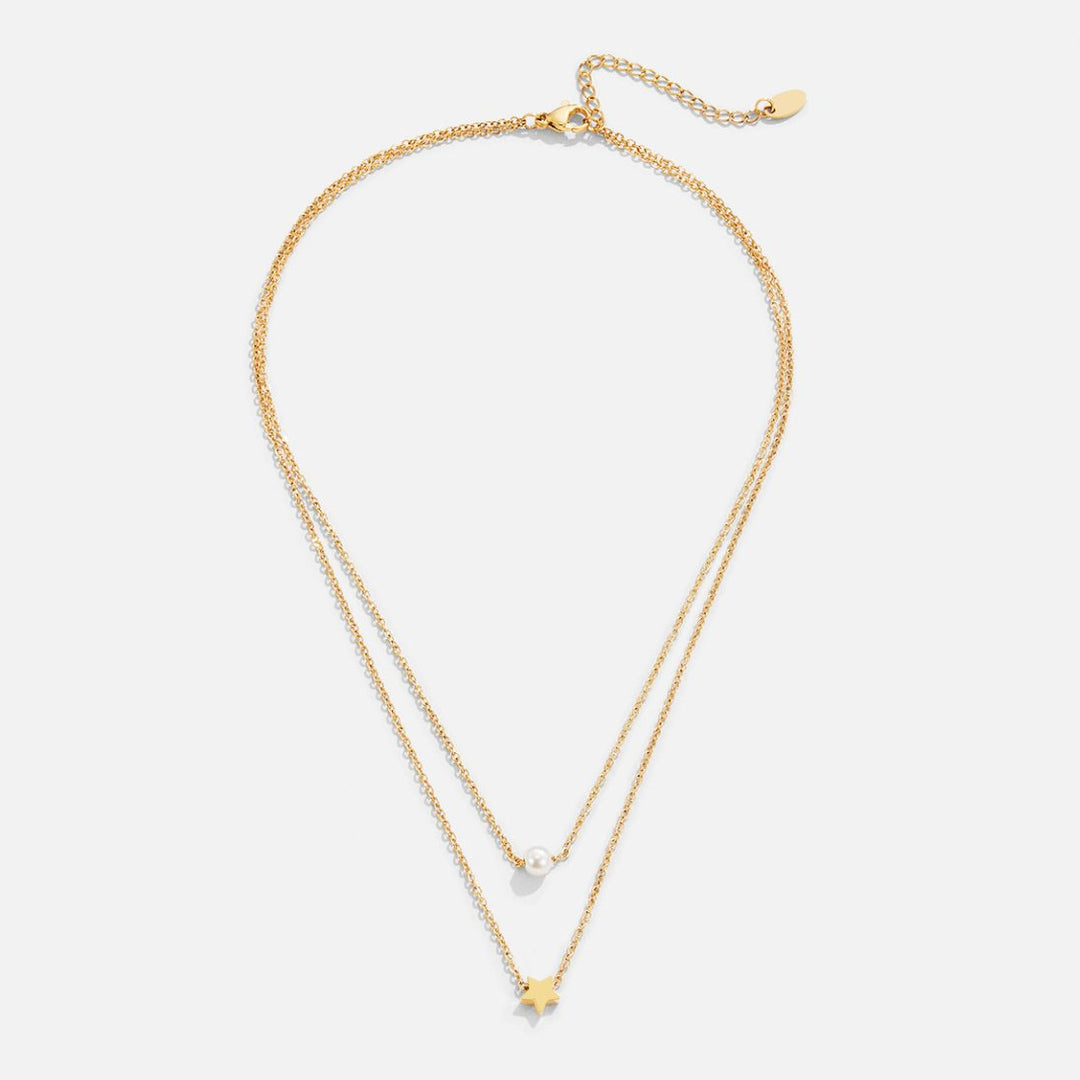 Collier Étoile et Perles en Or