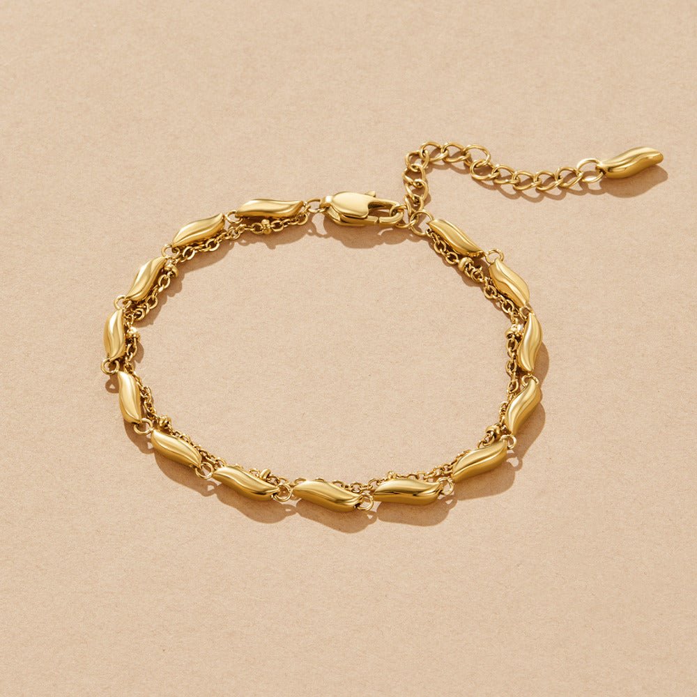 Bracelet en Or Strié