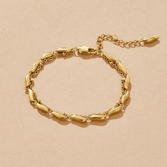 Bracelet en Or Strié