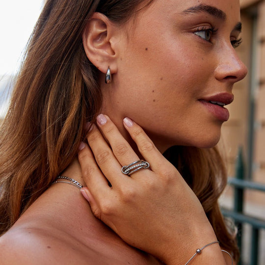Bague en Argent Kaili Superposée