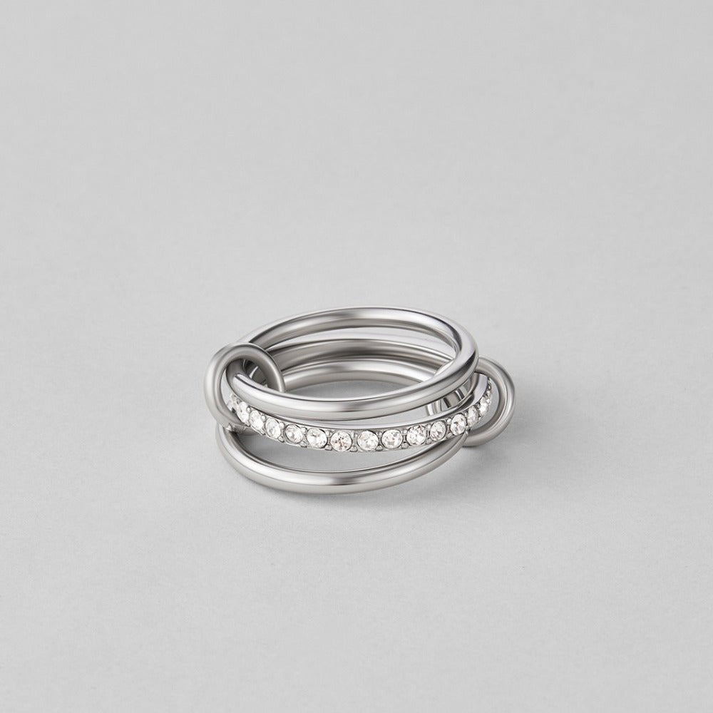 Bague en Argent Kaili Superposée