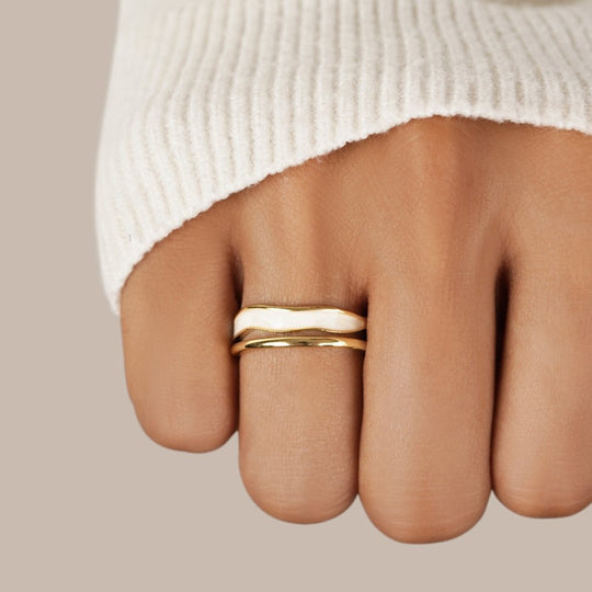 Bague en Or Sahara Superposée