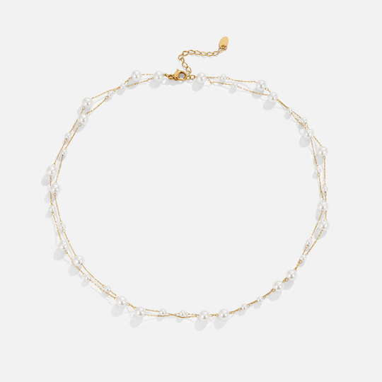 Collier en perles tori superposées