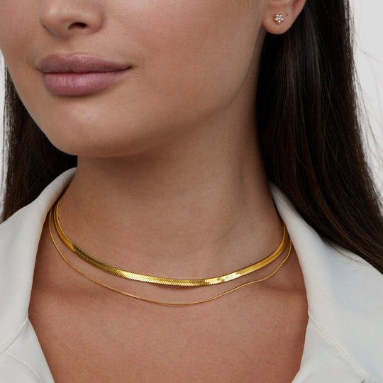 Collier superposé en or 18K Layla