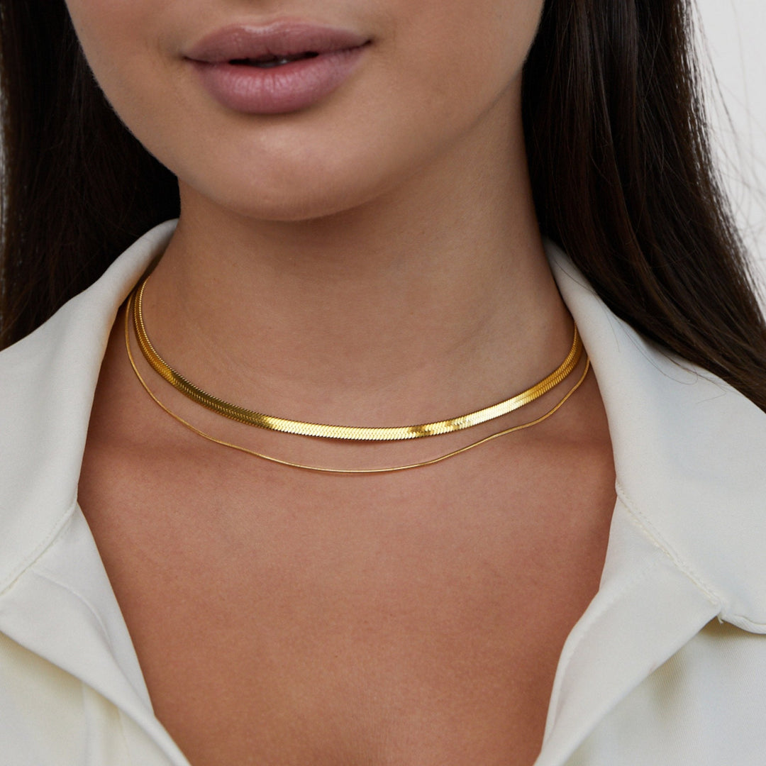 Collier superposé en or 18K Layla