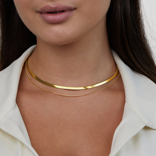 Collier superposé en or 18K Layla