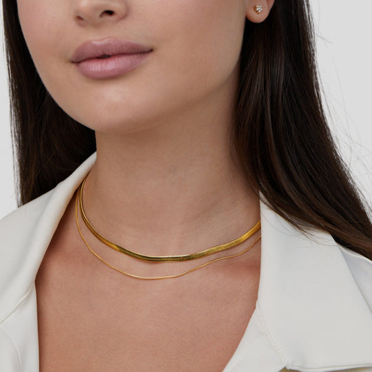 Collier superposé en or 18K Layla