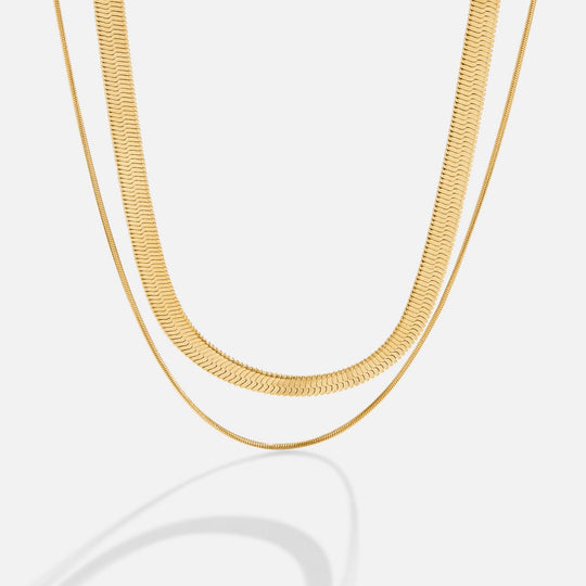 Collier superposé en or 18K Layla