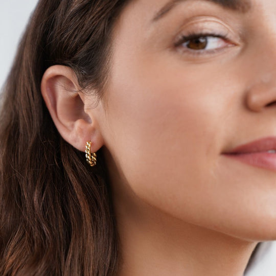 Boucles d'Oreilles Layla Twist en Or